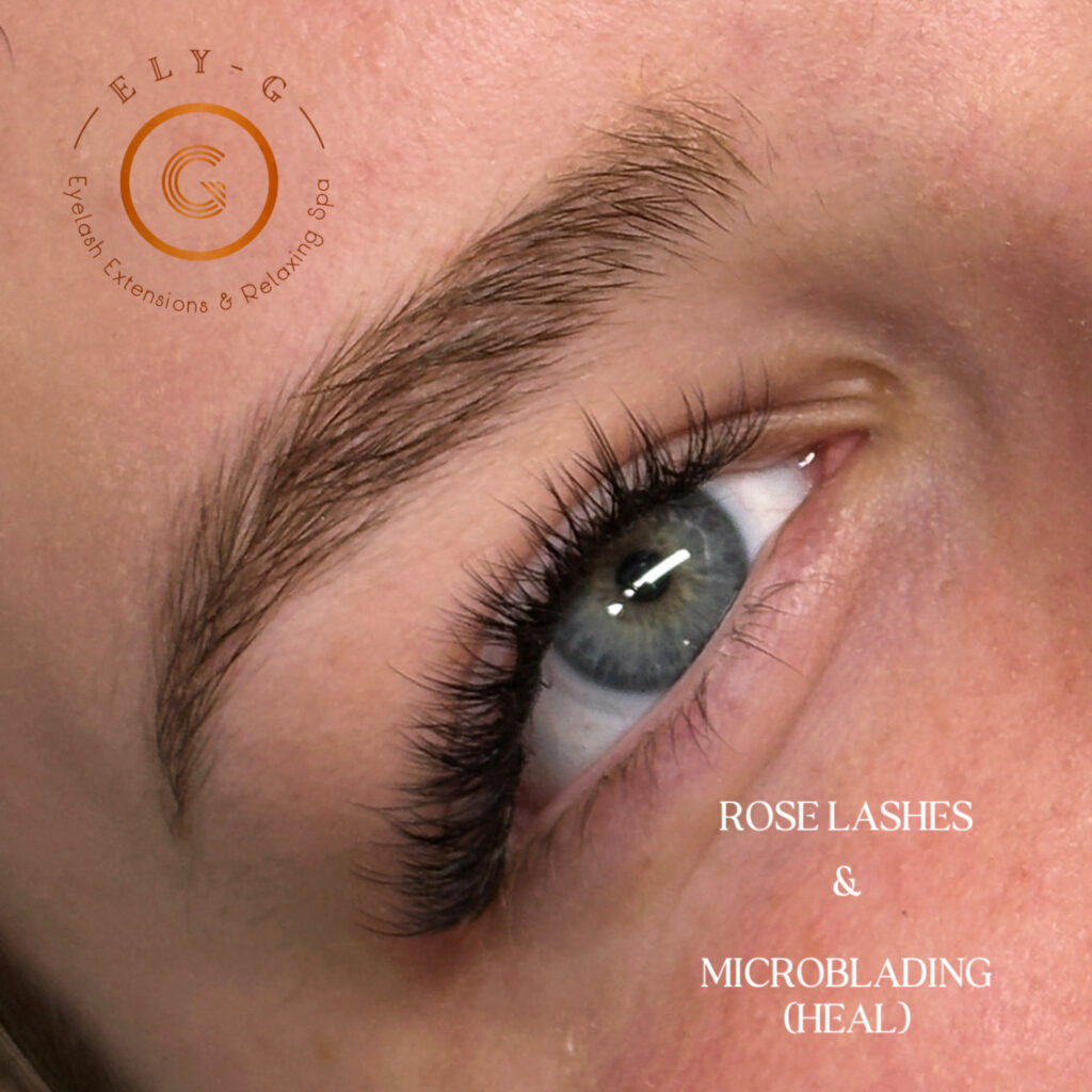 Volume eyelash extensions close-up showing length and curl, ELY-G Lashes & Spa, Bedford NH